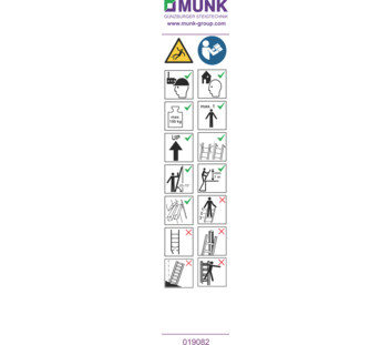 Stickers with user instructions | © MUNK GmbH