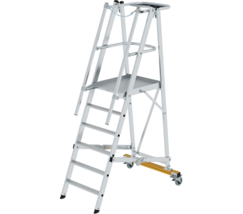 Platform ladder, folding and mobile, 6 steps | © MUNK GmbH