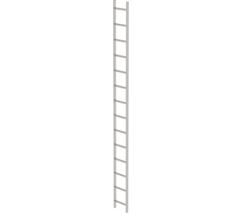 Shaft ladder, st.stl. V4A, 300 mm clearance 14 rgs | © MUNK GmbH