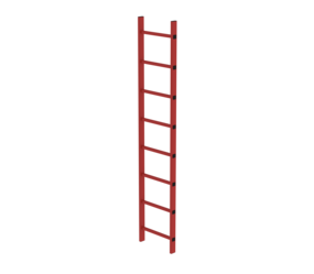 Shaft ladder RFG 400 mm clear width, 8 rungs | © MUNK GmbH