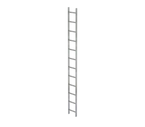 Shaft ladder, galv. st., 300 mm clear width 12 rgs | © MUNK GmbH