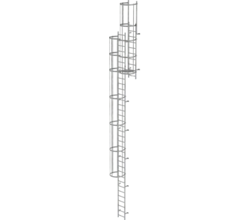 Multi.fl. vertical ladder w.bk prot.gal.st.11.84m | © MUNK GmbH