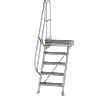 Treppe m. PF 60° St.br. 600 mm, 5 St., Alu ger. | © MUNK GmbH