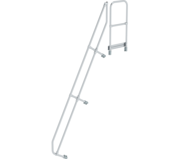 Stairs w. plat. 60° 2nd handrail for 11 steps, 60° | © MUNK GmbH