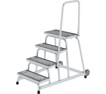 Work platform rigid st. grat w. castors/handrail | © MUNK GmbH