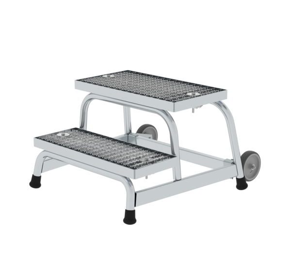 Equestrian climbing aid with castors 2 steps | © MUNK GmbH