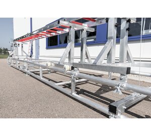 Test setup with a multifunctional ladder | © MUNK GmbH