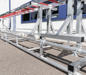 Prüfaufbau mit einer Multifunktionsleiter | © MUNK GmbH