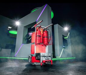 SafeCaddy® "Brandschutz" mit Beladung, Ambiente | © MUNK GmbH