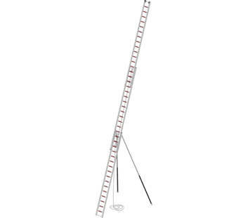 Seilzugleiter 3x16 Sprossen mit Stützen | © MUNK GmbH