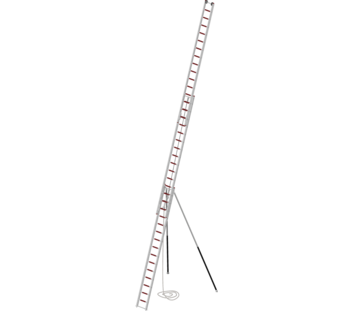 Seilzugleiter 3x15 Sprossen mit Stützen | © MUNK GmbH