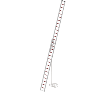 Seilzugleiter 2-teilig EN 1147 2x15 Sprossen ohne Stützen | © MUNK GmbH