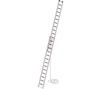 Seilzugleiter 2-teilig EN 1147 2x13 Sprossen ohne Stützen | © MUNK GmbH