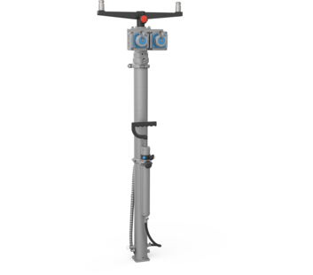 Lichtmast 3,5m für Rollcontainer Strom-Licht | © MUNK GmbH