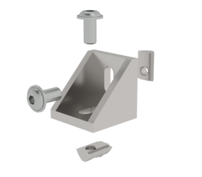 Montagesatz Eckwinkel für Aluminium Spezialprofil | © MUNK GmbH