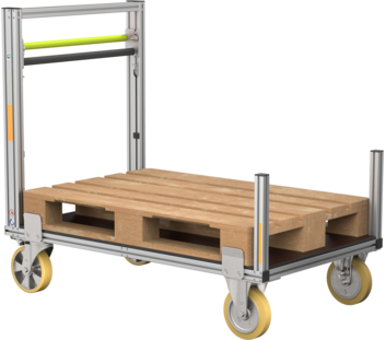 Rollcontainer mit Plattform und Seitenlaschen | © MUNK GmbH