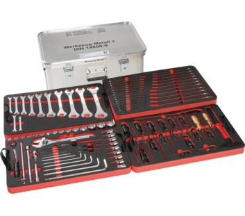 Kasten mit Inhalt "Werkzeugsatz Metall 1" Größe 3 | © MUNK GmbH