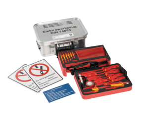 Kasten mit Inhalt "Elektrowerkzeugsatz" Größe 4 | © MUNK GmbH
