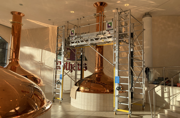 Echafaudage spécial brasserie Rothaus | © MUNK GmbH