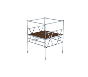 Fold. scaff. w. trip. pf. telescopic, working height 3.70m  | © MUNK GmbH