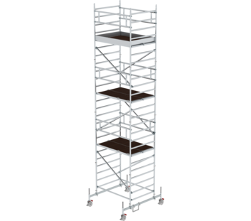 Folding scaff. 1.35x1.80m, Chass. bar & double pf, pf H=6.45m | © MUNK GmbH