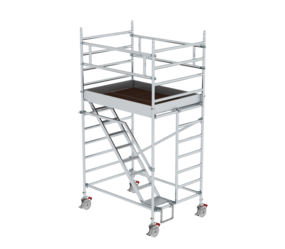 Mob. scaf. 1.35x1.80 m,incl. ascents, pf H=2.35 m | © MUNK GmbH