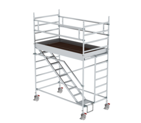 Mob. scaf. 1.35x2.45 m,incl. ascents,pf H=2.35 m | © MUNK GmbH