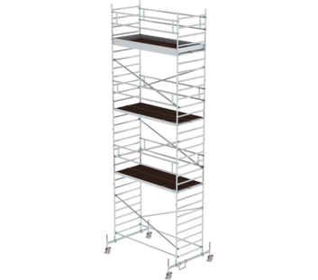 Rollgerüst 1,35x3,0m m. Fahrb. & Dp-PF PF-H 7,45m | © MUNK GmbH