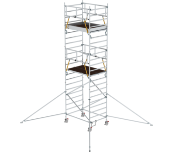 Mob. scaff SG 1,80x1,35 m w. outr. & db.pf, pfh 5,59 m | © MUNK GmbH