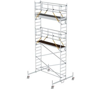 Fold.scaff. SG 3,00x0,75 m, w. chass.bar, pf H=5,78 m | © MUNK GmbH