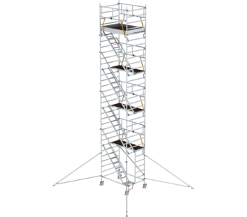 Mob. scaf. SG 1,80x1,35 m,incl. asc/outr.pf H=8,39 m | © MUNK GmbH