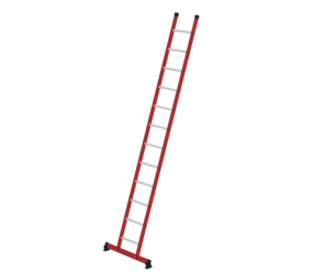 Rung single ladder GRP/aluminium with nivello® traverse 12 steps | © MUNK GmbH
