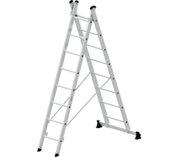Mehrzweckleiter 2-teilig m. nivello-Trav., 2x8 Sp. | © MUNK GmbH