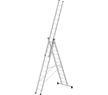 MZ-Leiter 3-tlg. m. nivello-Trav. , 3x11 Sp. | © MUNK GmbH