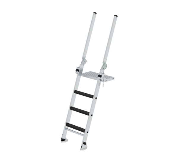 Step ladder for excavation pits with foldable exit rails, 4 steps | © MUNK GmbH