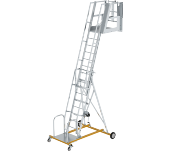 Tankwagenleiter mit zwei Lenk- & zwei Laufrollen | © MUNK GmbH