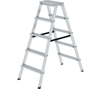 ML double-sided step ladder, 2-sided acc., 2x5 st | © MUNK GmbH