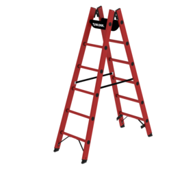 Double-sided rung ladder, RFG, 2x6 rungs | © MUNK GmbH