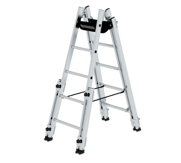 Alu. double-sided ladder, 2x5 rungs | © MUNK GmbH