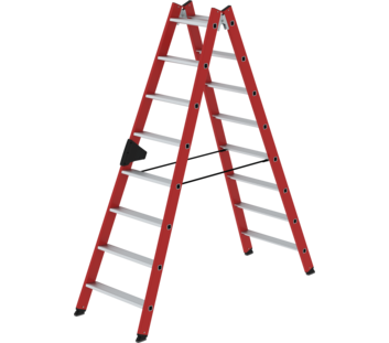 Double-sided ladder, 2-sid. acc, RFG/alu 2x8 steps | © MUNK GmbH