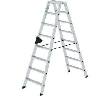 Double-sided step ladder, 2-sided access,2x8 steps | © MUNK GmbH