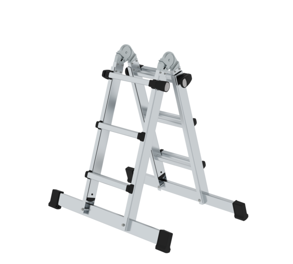 Telescopic ladder 4-sec. with stabiliser, 4x3 rgs | © MUNK GmbH