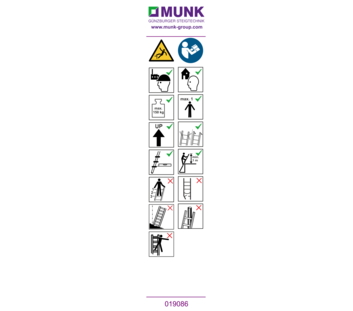 Autocollant avec instructions d’utilisation | © MUNK GmbH