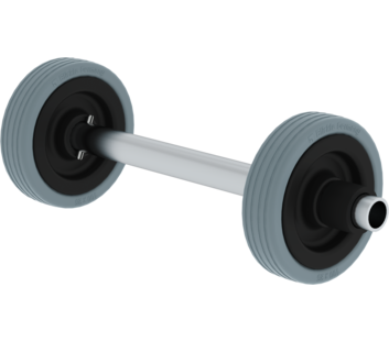 Complete castor unit for multi-purpose ladders | © MUNK GmbH