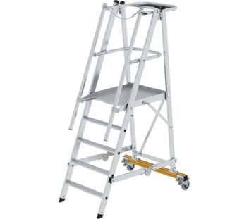 Platform ladder, folding and mobile, 5 steps | © MUNK GmbH