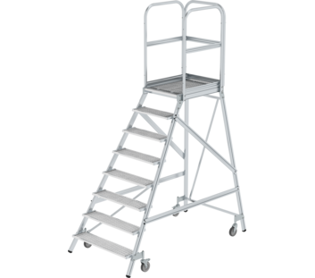 Plat.stairs,1-sid.acc. spr-load.cast.stl.grat,8 st | © MUNK GmbH