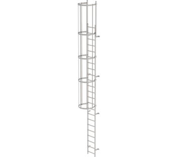 Sing.fl. vertical ladder w.bk prot.st.st.7.64m | © MUNK GmbH
