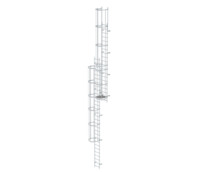 Mehrz. Steigleiter m. Rückensch. Alu bl., 12,12m | © MUNK GmbH