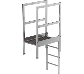 Attika-Überstieg Aluminium blank Länge 1000 mm | © MUNK GmbH