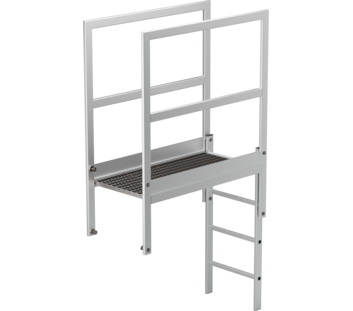 Attika-Überstieg Aluminium eloxiert Länge 1200 mm | © MUNK GmbH